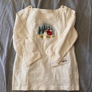 Adorable Janie and Jack winter themed top